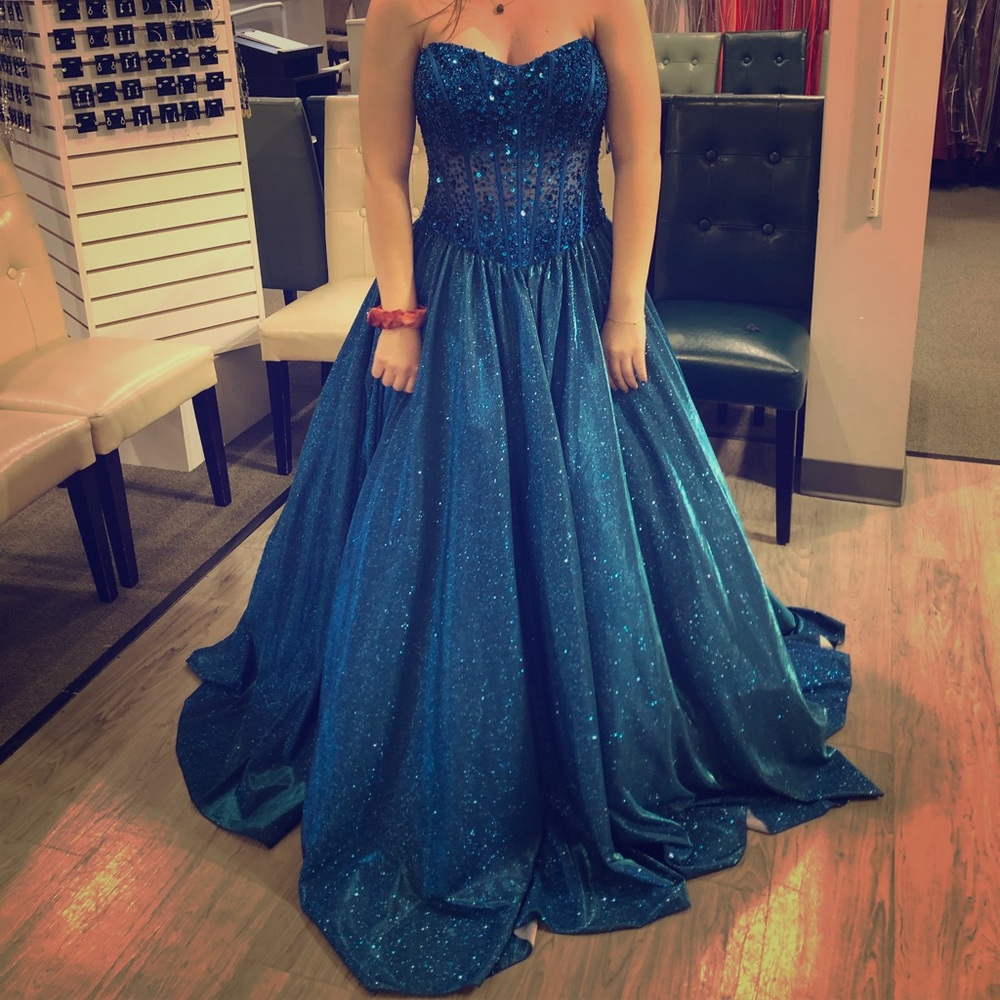 Gorgeous Cinderella prom dress. Only worn once.